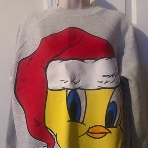 1995 Looney Tunes Tweety Bird Christmas Sweatshirt